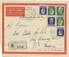 ALBANIA 3.8.1940, LP-Recobrief