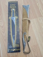 United Cutlery Fodero Pungiglione Il Signore degli Anelli Collare e Punta in Metallo Massiccio