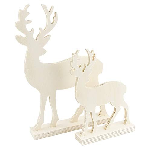 Cervo decorativo legno in - decorativo,