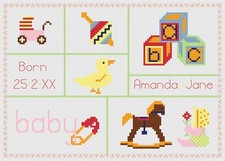 Punto Croce Nascita Kit