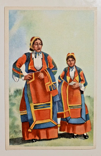 7968 cartolina costumi sardi - 7968,
