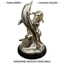 Scultura Coppia Di DELFINI