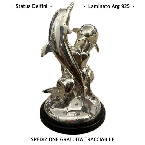 Scultura coppia delfini - scultura,