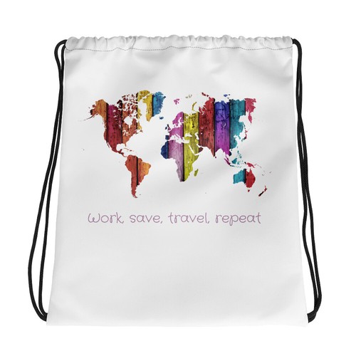 Borsa con coulisse mappa - -, del