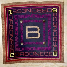 Sciarpa seta BORBONESE LOGO