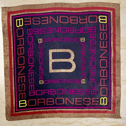 Sciarpa seta borbonese logo - seta,