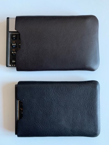 True leather calculator case