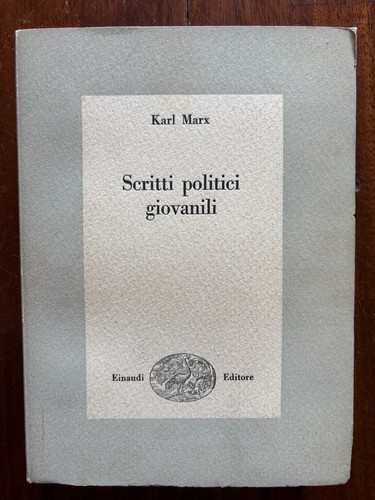 Scritti politici giovanili - politici,
