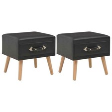 vidaXL Comodini Neri 2 pz