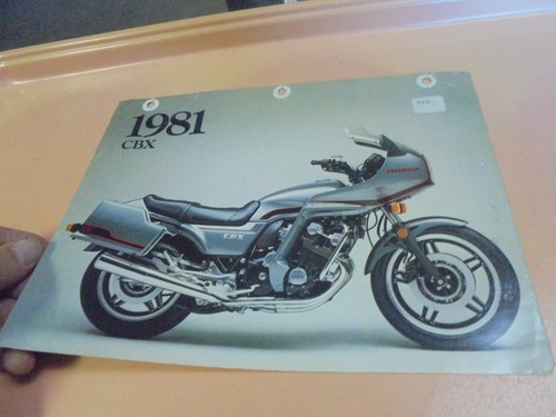 Brochure honda cbx - cbx, vintage