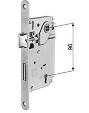 SERRATURA PATENT ENTRATA 50 DISTANZA 90 BORDO TONDO AGB TIPO GAROFOLI