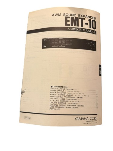 Yamaha emt awm sound - emt-10,