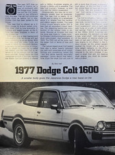 Test su strada Dodge Colt 1600