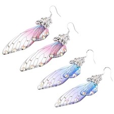 2 paia di orecchini a tema di