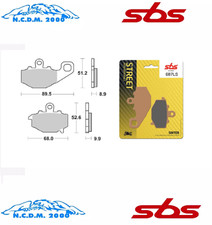 SBS 687LS PASTIGLIE FRENO
