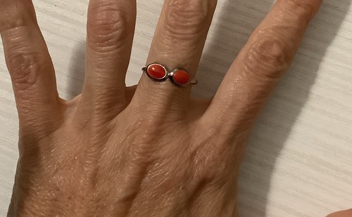 Anello argento corallo - anello, e