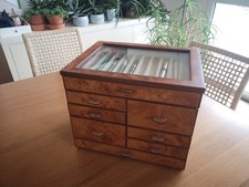 Set scrivania in radica - cassettiera marca Agresti Firenze