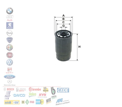 Filtro carburante alfa romeo - alfa,