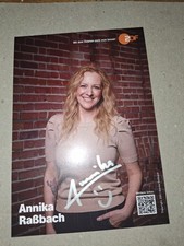 Biglietto autografo Annika Raßbach Bares per rare cianfrusaglie ARD ZDF RTL NDR 