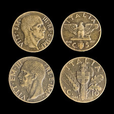 1941 Italia 5 e 10 Centesimi