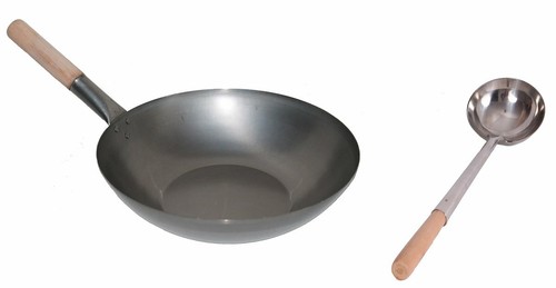 Set wok padella - wok, 33cm