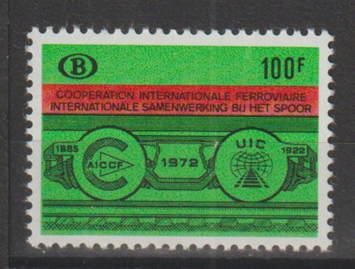 Belgium railway 1972 cob - belgium,