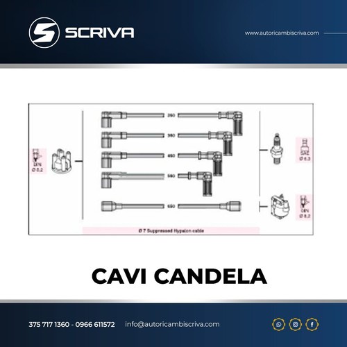Kit cavi candela fiat - fiat, 1.3