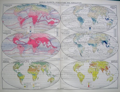 1934 grande mappa mondo - grande,