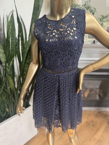 Abito pinko navy pizzo - navy, in