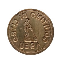 *HH* Antico Sigillo Timbro Matrice Stampo Quintino Litro Vino Viticoltura 1960