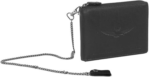 Portafoglio con zip catena - con,
