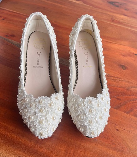 Scarpe sposa hubu bianche - scarpe, hubu,