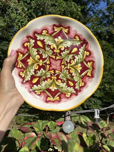 Piatto italiano dipinto mano - piatto,