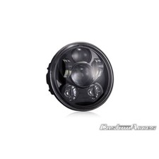 CUSTOM ACCES FARO A LED OVNI II HARLEY SOFTAIL CROSS BONES FLSTSB 2008-2011 NERO