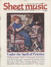 Sheet music magazine august - music,