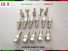 Kit 16 bulloni fissaggio ruota per DACIA DUSTER gomme cerchi lega ferro Farad