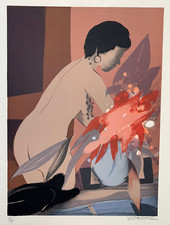 Donna Nuda Litografia Curiosa