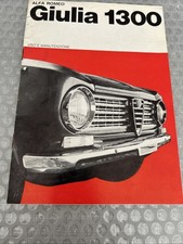 ALFA ROMEO GIULIA 1300-LIBRETTO DI USO E MANUTENZIONE DEL 1964
