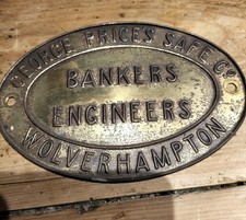 Targa cassaforte vintage in