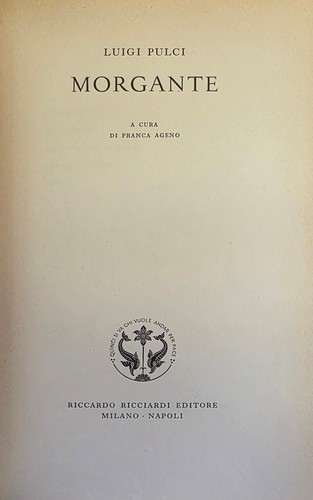 Pulci giuseppe morgante - giuseppe,