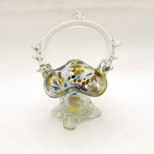 Cesto vintage in vetro