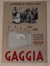 Specchio pubblicitario  GAGGIA