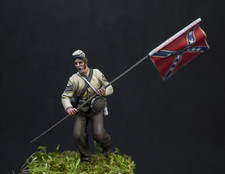 soldier 54mm metal kit "American Confederate volunteer" NO BOX! RARE!