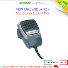 MIDLAND T059.01 MICROFONO ORIGINALE ALAN 48,68S, 80 CB RICETRASMETTITORE RADIO