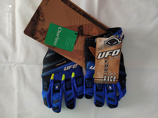 nuovo UFO PLAST Dirt Race guanti moto cross motocross blu tg S Clarino