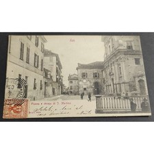 Cartolina Asti - Piazza e Chiesa di S. Martino