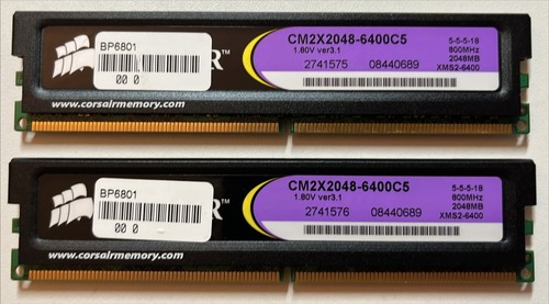 Pair 2x2gb corsair xms2 - pair,