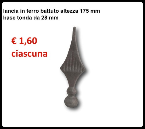 Lancia ferro battuto - ferro,