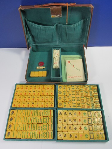 Completo vintage mahjong game - vintage,