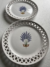 Piatti N.2 Ceramica Piatto Decorativo Parete da Appendere Decorazione Fiori